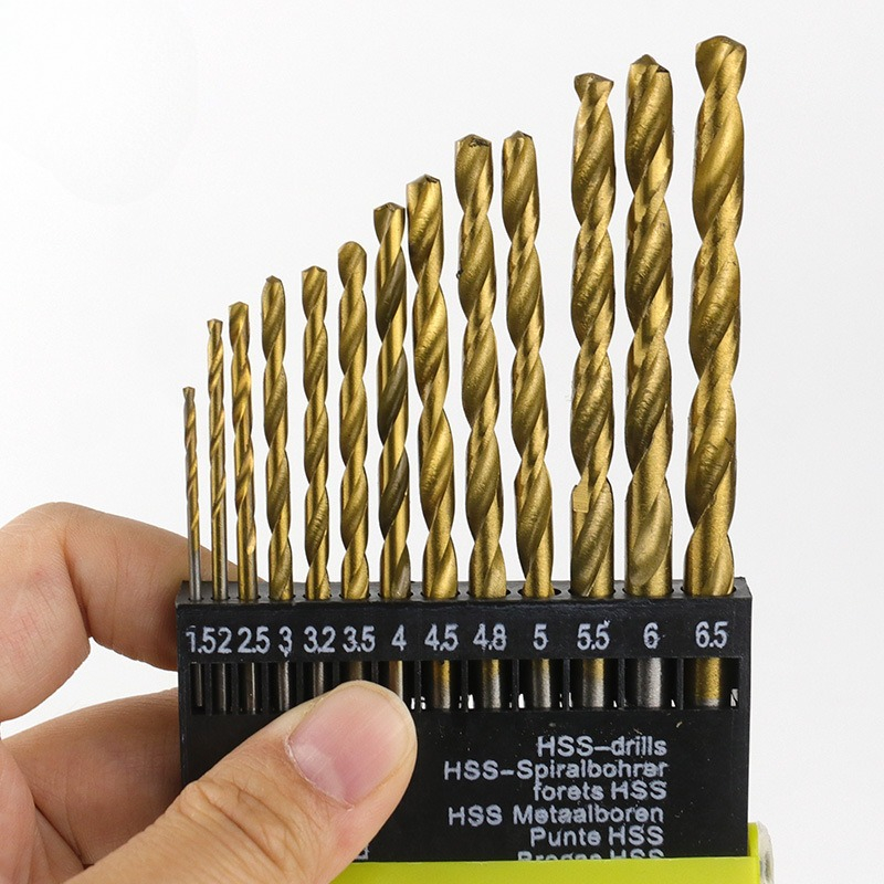 Home Improvement Center - 13個入り高速鋼ドリルビットセット、ガラス、金属、タイル、コンクリート、石材DIY、家庭用改善、多目的用インパクトクイックチェンジ付き