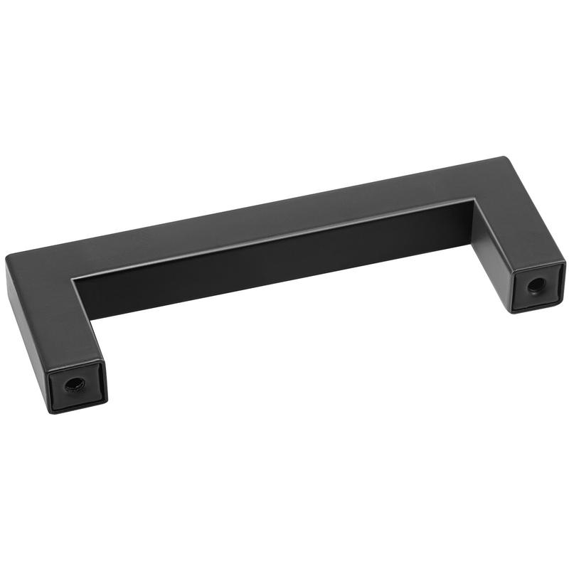 Home Improvement Center - スリムスクエア引き出し金具 3.86インチ/96mm センター間距離 キッチン、バスルーム、バー用、30個入り キャビネットドアプル モダンマットブラック家具ノブハンドルセット