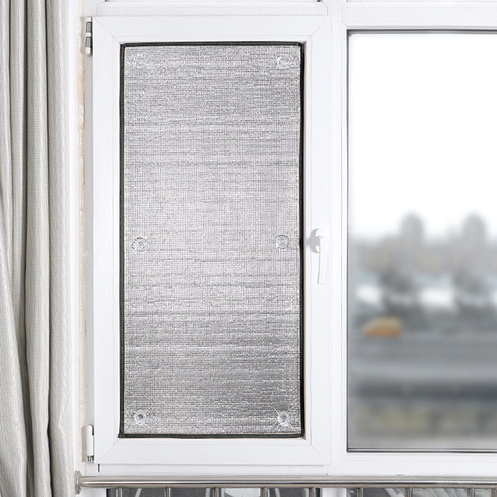 Window Insulation Film - UV遮断ウィンドウフィルム 再利用可能 部屋を暗くする プライバシー保護 ハウスウィンドウティント 熱遮断