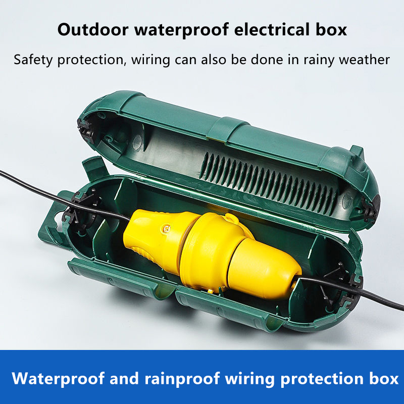 Electrical Outlet Cover - 防水シール付き屋外延長コード安全カバー、屋外コンセントプラグを保護する電気接続ボックス