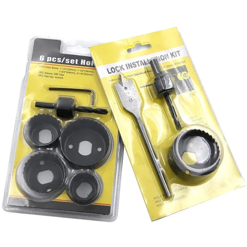 6PC 32-54mmホールソーセット、石膏ボードと天井の穴 - Home Improvement Center のレビューと価格
