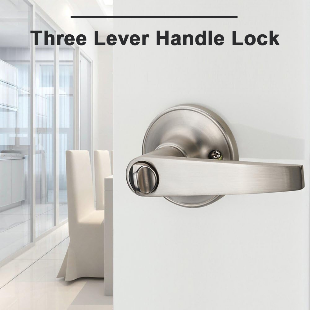 ドアレバーロックステンレス鋼玄関ドアハンドルインテリアレバー - Door Knob Replacement のレビューと価格