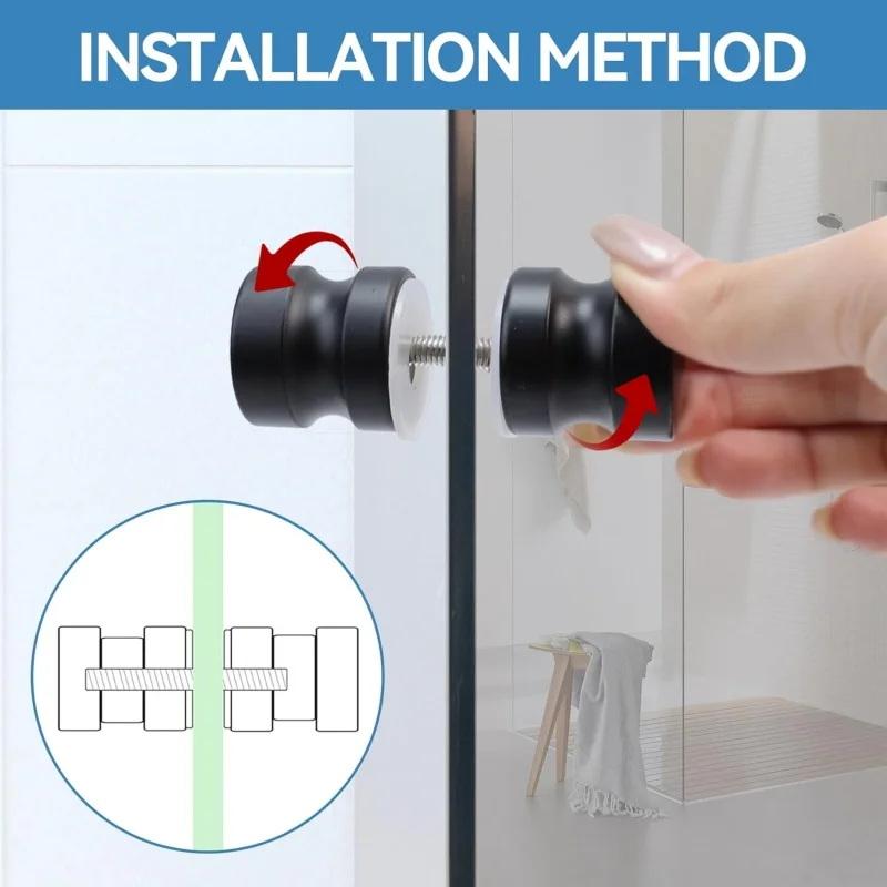 スタイリッシュなシャワーガラスドアハンドル、スライド式シャワ - Door Knob Replacement のレビューと価格