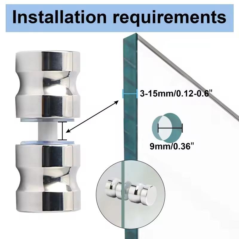 スタイリッシュなシャワーガラスドアハンドル、スライド式シャワ - Door Knob Replacement のレビューと価格