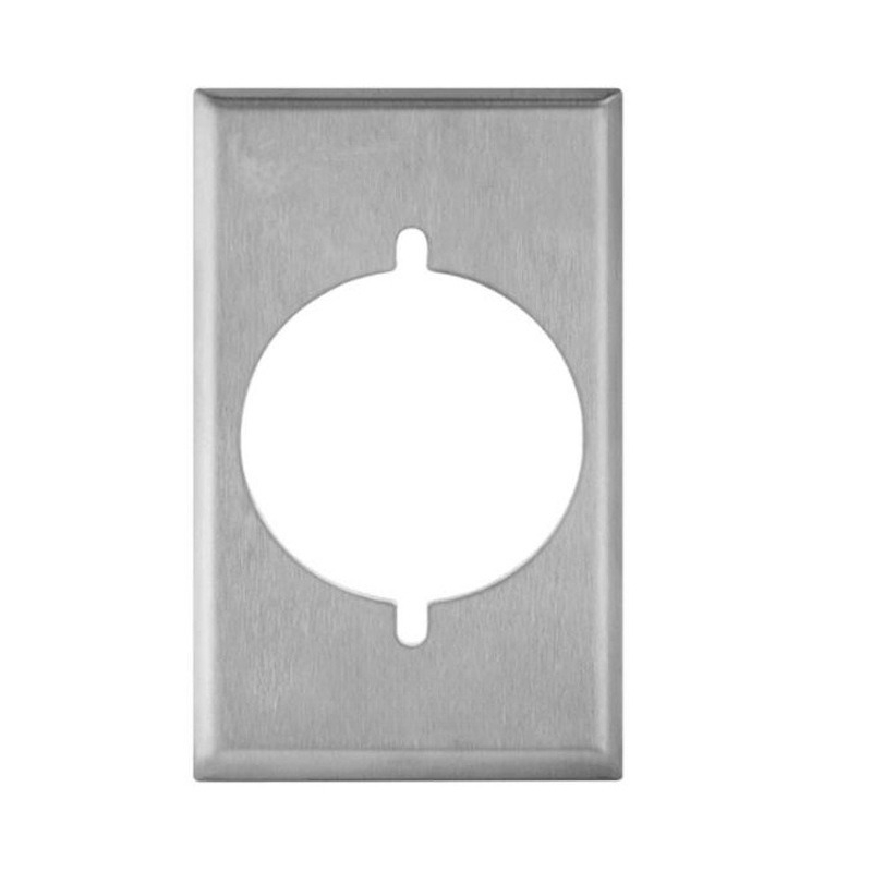 つや消しステンレス鋼製壁プレート丸穴電気コンセントカバー、米 - Electrical Outlet Cover のレビューと価格