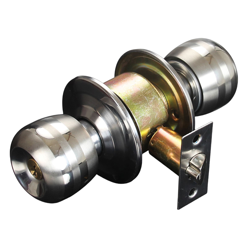 ボールドアノブ ロック付き 丸型ドアノブ ステンレス鋼製 室 - Door Knob Replacement のレビューと価格