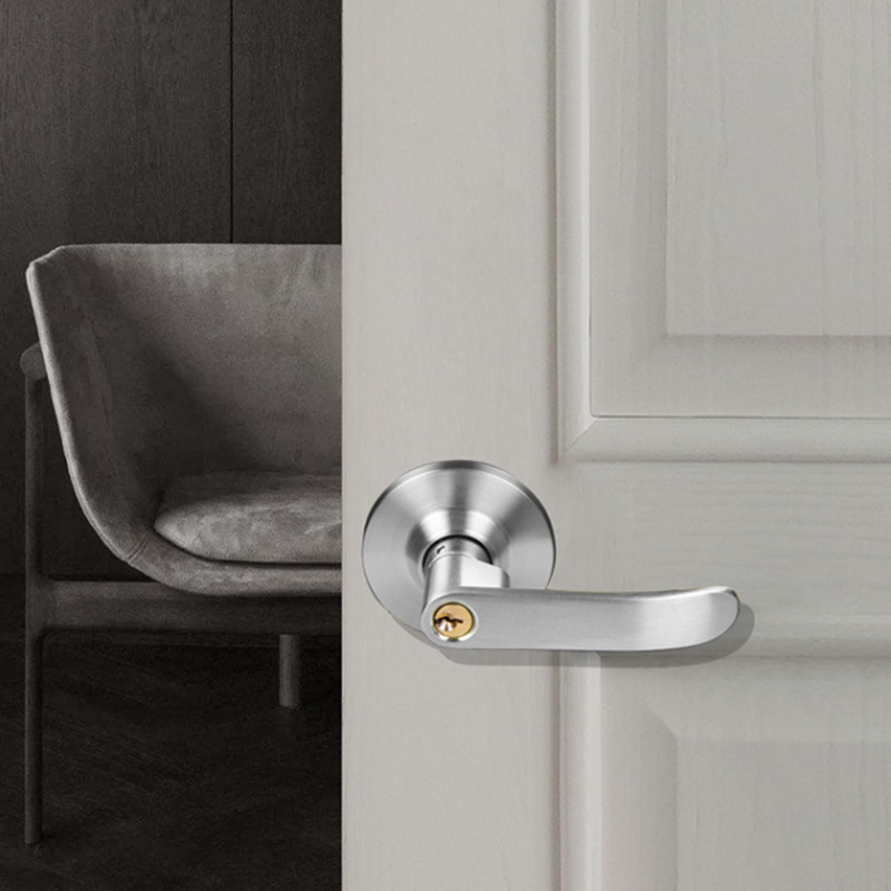耐久性のあるステンレス鋼のドアレバーハンドルロック 3 キー - Door Knob Replacement のレビューと価格