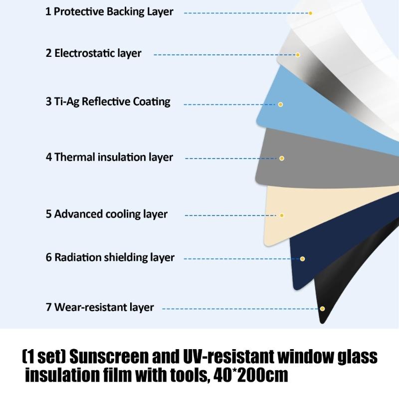 40X200cm 温度制御用ウィンドウフィルムは、99% の - Window Insulation Film のレビューと価格