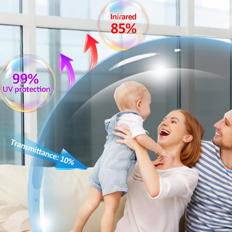 40X200cm 温度制御用ウィンドウフィルムは、99% の - Window Insulation Film のレビューと価格