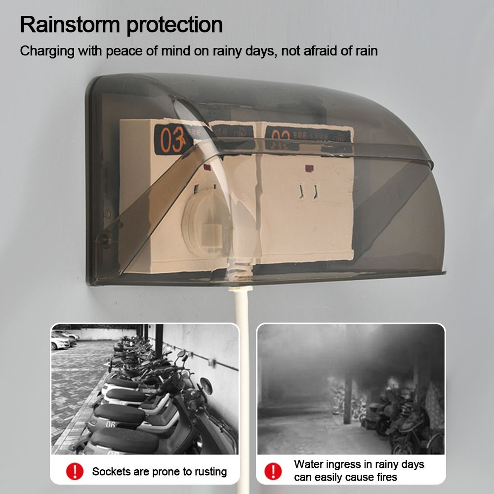 1 個屋外ソケット防水ボックス電気プラグカバー防雨カバー充電 - Electrical Outlet Cover のレビューと価格