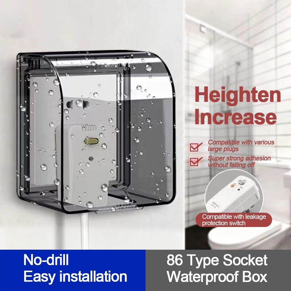 壁掛けスイッチ保護カバー自己粘着拡大プラスチックソケット防水 - Electrical Outlet Cover のレビューと価格