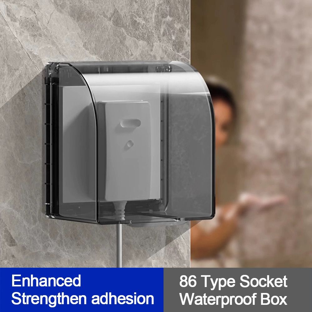 壁掛けスイッチ保護カバー自己粘着拡大プラスチックソケット防水 - Electrical Outlet Cover のレビューと価格