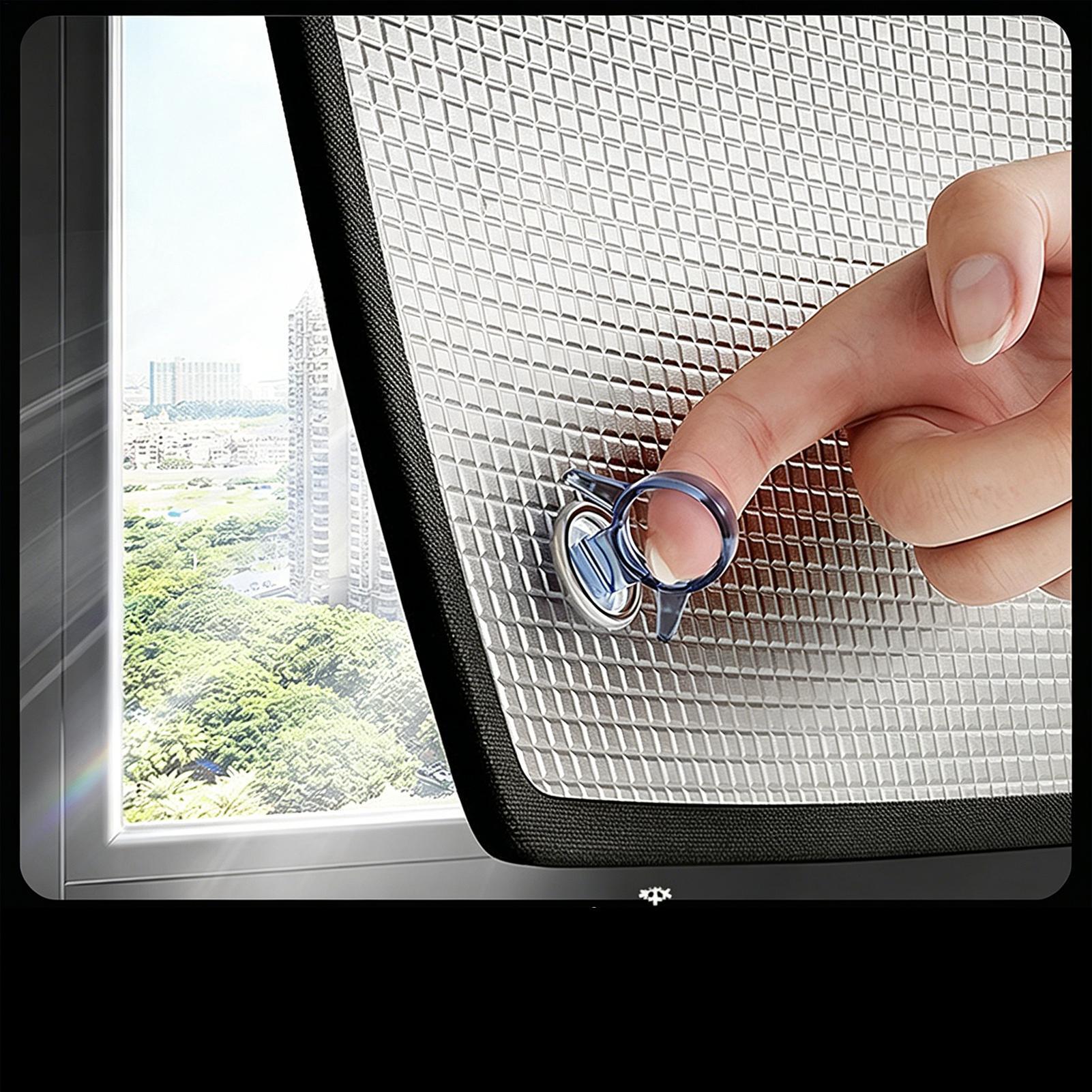 UV遮断ウィンドウフィルム 再利用可能 部屋を暗くする プラ - Window Insulation Film のレビューと価格