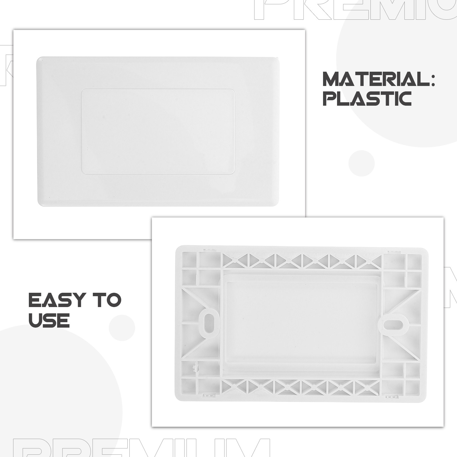 4 個のプラスチック壁ジャンクションボックスカバープレート電 - Electrical Outlet Cover のレビューと価格
