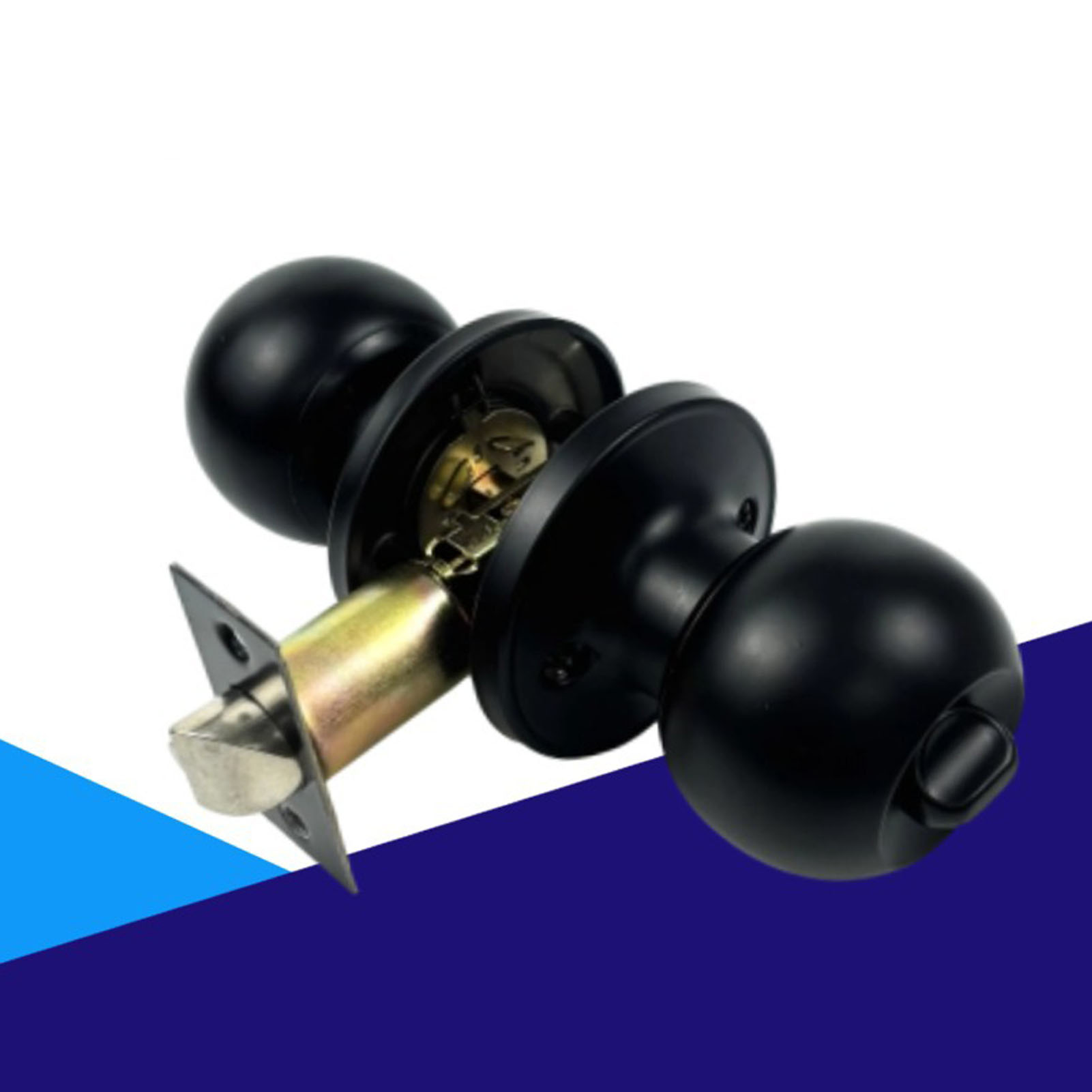 浴室ロック ラウンドハンドル 厚さ30～50mmのドア用 キ - Door Knob Replacement のレビューと価格
