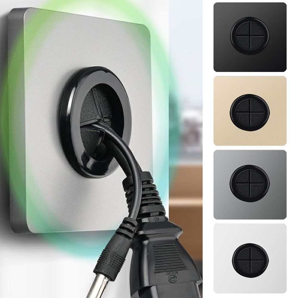 ゴムパッド付き電気用品 86タイプ コンセント穴付き ケーブ - Electrical Outlet Cover のレビューと価格